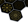 Hexagonal Glass Mosaic Tile Modern Decorative Wall and Backsplash Glass Sheets
