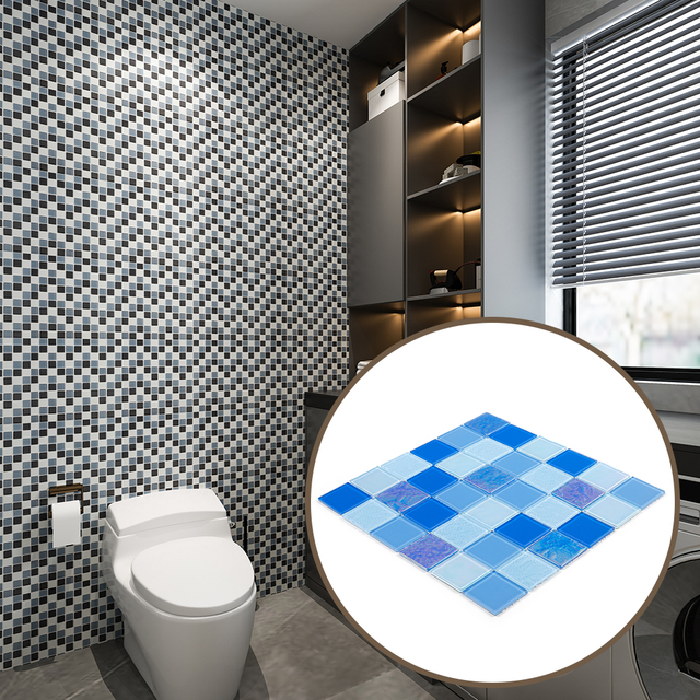Decorative Glass Mosaic Wall Tiles – Perfect for Bathrooms Kitchens and Living Spaces