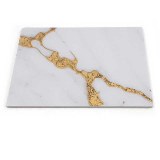 PVC Golden Film Marble Sheet – High-Gloss, Waterproof Durable Decorative Wall Panel 2.5MM thickness