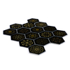 Hexagonal Glass Mosaic Tile Modern Decorative Wall and Backsplash Glass Sheets