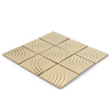 Metal Mosaic Tiles Stainless Steel Aluminum Decorative Wall Panels for Kitchen and Bathroom