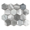 Glass Stone and Metal Mixture Mosaic Tiles for Stylish Durable Eco Friendly Wall Design