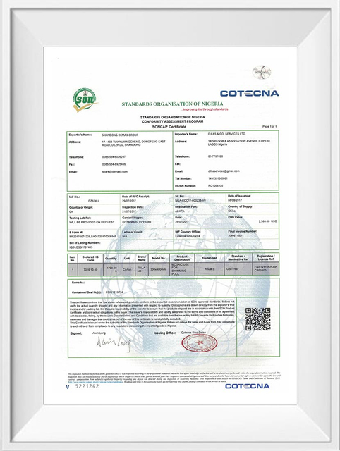 Certifications