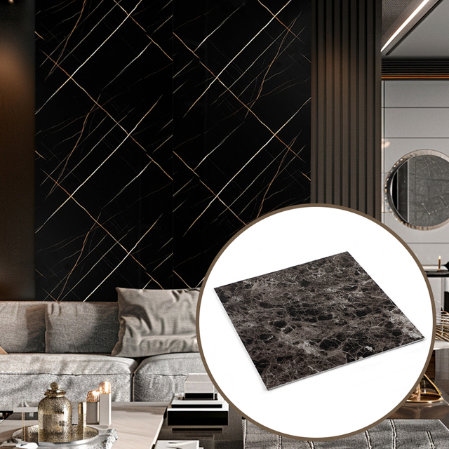 Premium PVC Heat Transfer Marble Sheet – High-Gloss, Waterproof Durable Decorative Panel thickness 2.5mm