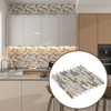Glass-Stone Mixture Mosaic Tiles for Creative and Stylish Interior Wall Designs