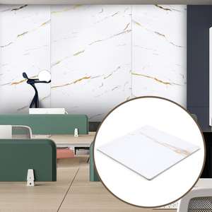 High-Quality PVC Faux Marble Sheet – Golden Film Finish for Stylish Interiors Furniture Surfaces 4MM thickness