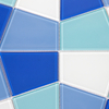 Special Shape Glass Mosaic Waterproof UV Resistant Decorative Glass Mosaic Durable and Unique Artistic Glass Tiles