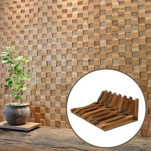 Natural Wood Mosaic Tiles for Elegant Wall and Floor Designs Eco-Friendly and Durable Wood Paneling