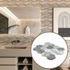 Glass Stone and Metal Mixture Mosaic Tiles for Stylish Durable Eco Friendly Wall Design