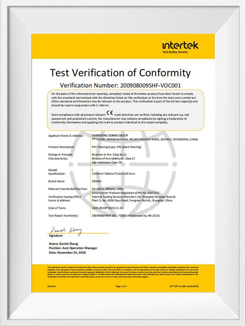 Certifications
