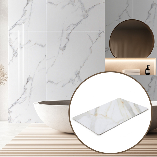 Durable PVC Heat Transfer Marble Panel – Ideal for Walls, Furniture Commercial Spaces thickness 4mm
