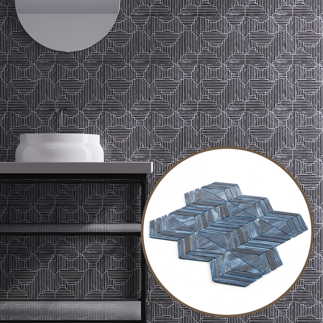 Art Mosaic Glass Tile Wall Panel for Creative Interior Design and Custom Decorative Projects