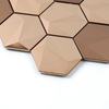 Metal Mosaic Tiles Waterproof Rust Resistant Low Maintenance Decorative Wall Panels for Interior Design