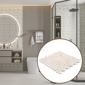 Stone Mosaic Tiles Natural Durable Decorative Panels for Wall and Floor Design