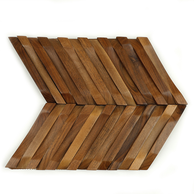 Natural Wood Mosaic Tiles for Elegant Wall and Floor Designs Eco-Friendly and Durable Wood Paneling