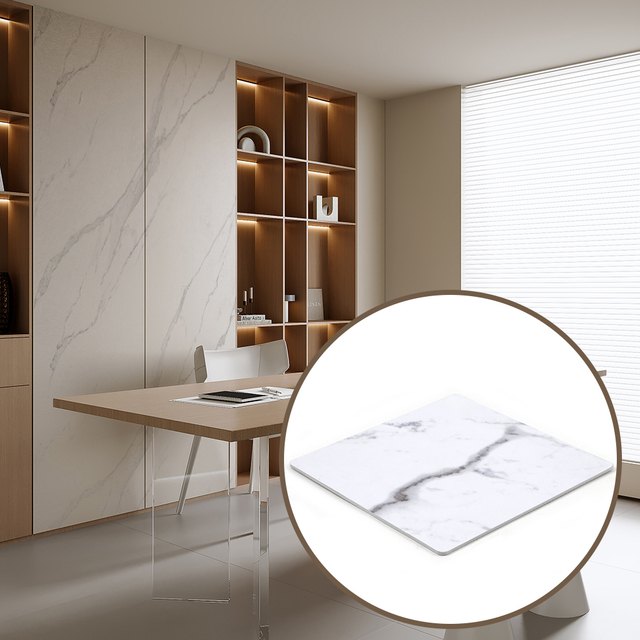 High-Gloss PVC Film Marble Sheet – Waterproof, Durable Easy-to-Install Decorative Panel thickness 2.5mm