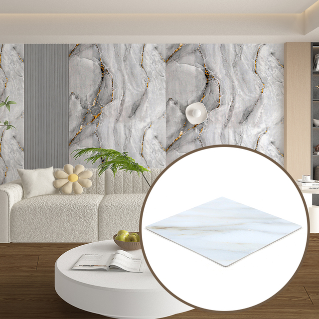 PVC 3D Marble Sheet – Stunning Texture, Waterproof Long-Lasting Decorative Panel thickness 4mm