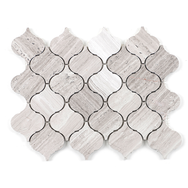 Natural Stone Mosaic Wall and Floor Tiles Stylish Textured Surface Panels