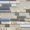 Glass-Stone Mixture Mosaic Tiles for Creative and Stylish Interior Wall Designs