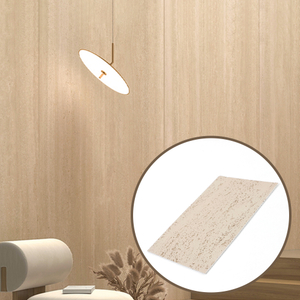 Flexible Travertine Stone Panel Lightweight Bendable Wall Cladding for Interior Exterior Use