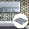 Metal Mosaic Tiles Waterproof Durable Decorative Wall Panels for Modern Interiors