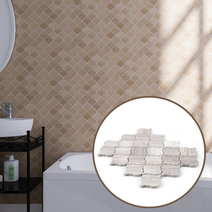 Natural Stone Mosaic Wall and Floor Tiles Stylish Textured Surface Panels