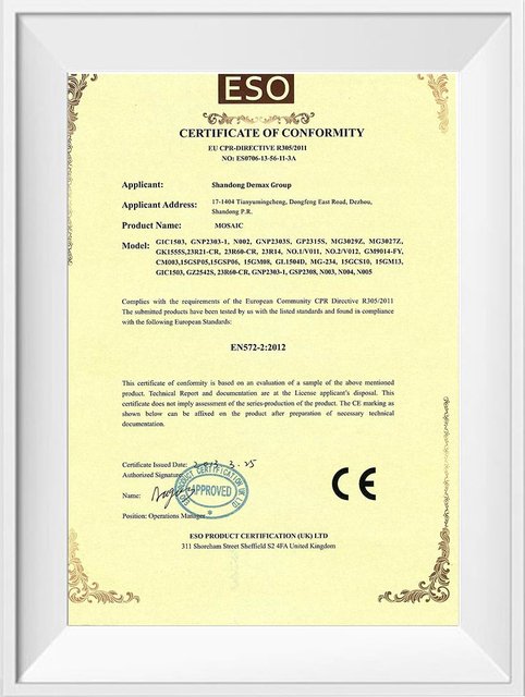 Certifications