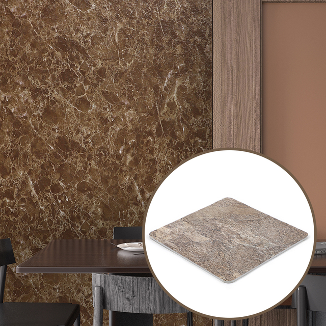 Realistic PVC Rock Slate Marble Sheet – Lightweight Scratch-Resistant Easy to Install thickness 3mm
