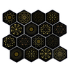 Hexagonal Glass Mosaic Tile Modern Decorative Wall and Backsplash Glass Sheets