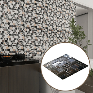 Resin Mosaic Tiles Lightweight Waterproof Decorative Panels for Interior Wall Applications